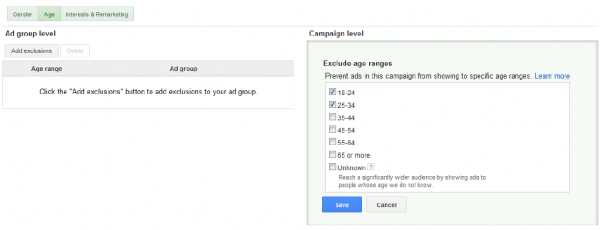 Demographics for Search Ads